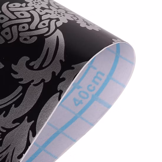 Высококачественная блестящая наклейка на обои из алюминиевой фольги из ПВХ для кухонной стены