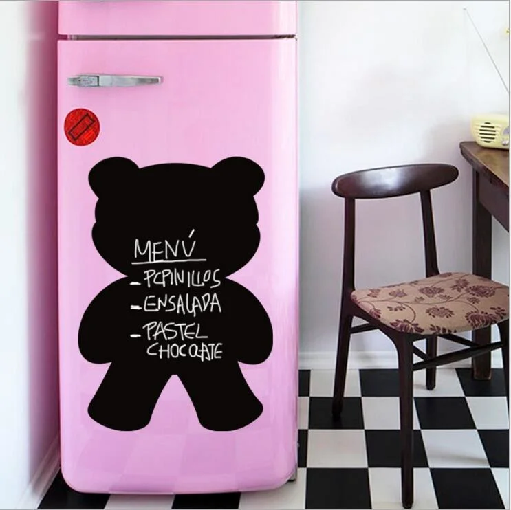 Cartoon Stickers Bear Children Bedroom Home Decoration Wall Stickers Removed Blackboard Sticker