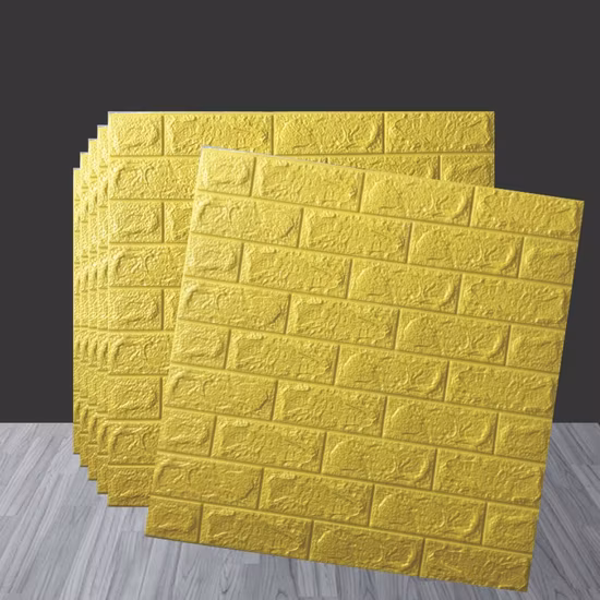 Наклейки на стену для украшения дома, однотонные обои, самоклеящаяся 3D сплошная кирпичная стена, водонепроницаемая пена, водонепроницаемые и настенные наклейки